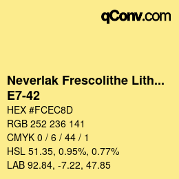Farbcode: Neverlak Frescolithe Lithox Putop - E7-42 | qconv.com