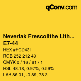 Código de color: Neverlak Frescolithe Lithox Putop - E7-44 | qconv.com