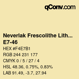 Farbcode: Neverlak Frescolithe Lithox Putop - E7-46 | qconv.com