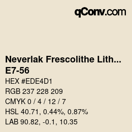 Code couleur: Neverlak Frescolithe Lithox Putop - E7-56 | qconv.com