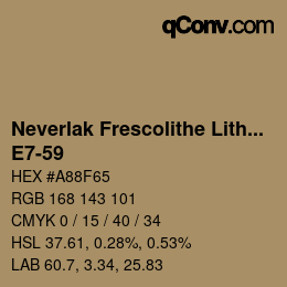 Code couleur: Neverlak Frescolithe Lithox Putop - E7-59 | qconv.com