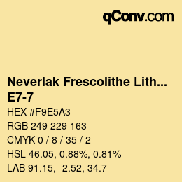 Código de color: Neverlak Frescolithe Lithox Putop - E7-7 | qconv.com