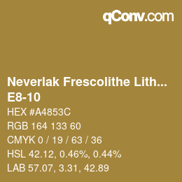 Código de color: Neverlak Frescolithe Lithox Putop - E8-10 | qconv.com