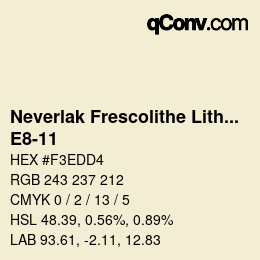 Code couleur: Neverlak Frescolithe Lithox Putop - E8-11 | qconv.com