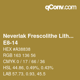 Código de color: Neverlak Frescolithe Lithox Putop - E8-14 | qconv.com
