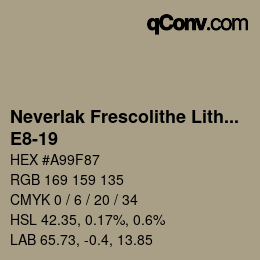 Color code: Neverlak Frescolithe Lithox Putop - E8-19 | qconv.com