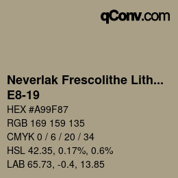 Código de color: Neverlak Frescolithe Lithox Putop - E8-19 | qconv.com