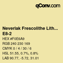 カラーコード: Neverlak Frescolithe Lithox Putop - E8-2 | qconv.com