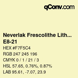 Farbcode: Neverlak Frescolithe Lithox Putop - E8-21 | qconv.com