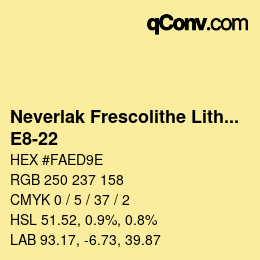 Código de color: Neverlak Frescolithe Lithox Putop - E8-22 | qconv.com