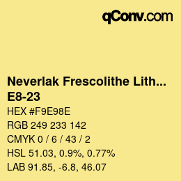 Código de color: Neverlak Frescolithe Lithox Putop - E8-23 | qconv.com