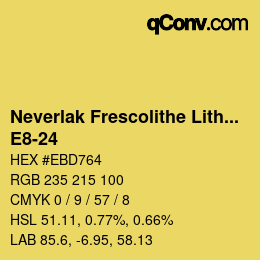 Código de color: Neverlak Frescolithe Lithox Putop - E8-24 | qconv.com