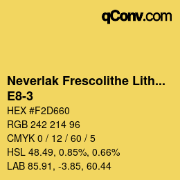 Código de color: Neverlak Frescolithe Lithox Putop - E8-3 | qconv.com