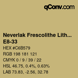 Código de color: Neverlak Frescolithe Lithox Putop - E8-33 | qconv.com
