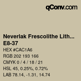Código de color: Neverlak Frescolithe Lithox Putop - E8-37 | qconv.com