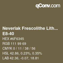 Código de color: Neverlak Frescolithe Lithox Putop - E8-40 | qconv.com