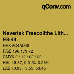 Código de color: Neverlak Frescolithe Lithox Putop - E8-44 | qconv.com