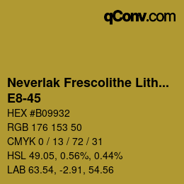 Código de color: Neverlak Frescolithe Lithox Putop - E8-45 | qconv.com