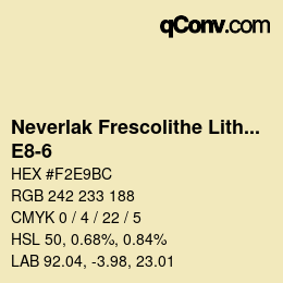 Farbcode: Neverlak Frescolithe Lithox Putop - E8-6 | qconv.com