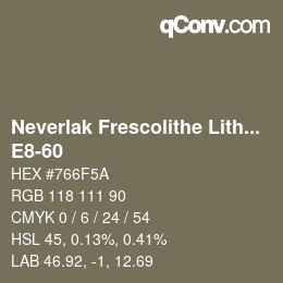 Color code: Neverlak Frescolithe Lithox Putop - E8-60 | qconv.com