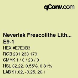 Code couleur: Neverlak Frescolithe Lithox Putop - E9-1 | qconv.com