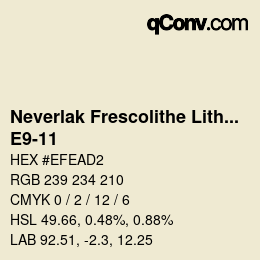 Code couleur: Neverlak Frescolithe Lithox Putop - E9-11 | qconv.com