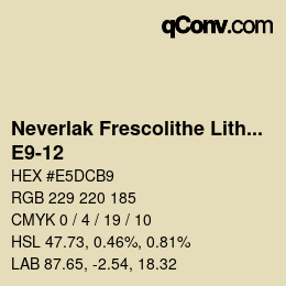 Code couleur: Neverlak Frescolithe Lithox Putop - E9-12 | qconv.com