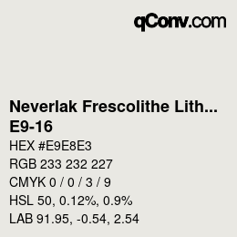 Color code: Neverlak Frescolithe Lithox Putop - E9-16 | qconv.com