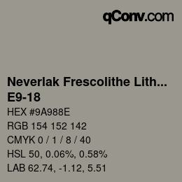 Código de color: Neverlak Frescolithe Lithox Putop - E9-18 | qconv.com