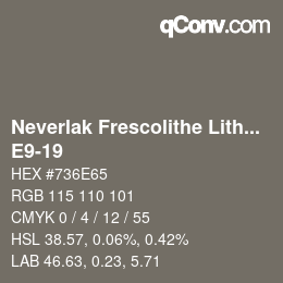 Código de color: Neverlak Frescolithe Lithox Putop - E9-19 | qconv.com