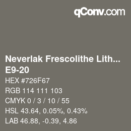 Código de color: Neverlak Frescolithe Lithox Putop - E9-20 | qconv.com