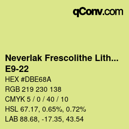 Farbcode: Neverlak Frescolithe Lithox Putop - E9-22 | qconv.com