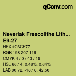 Código de color: Neverlak Frescolithe Lithox Putop - E9-27 | qconv.com