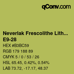 Código de color: Neverlak Frescolithe Lithox Putop - E9-28 | qconv.com