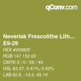 Código de color: Neverlak Frescolithe Lithox Putop - E9-29 | qconv.com