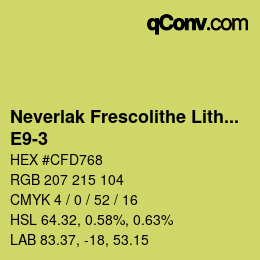Código de color: Neverlak Frescolithe Lithox Putop - E9-3 | qconv.com