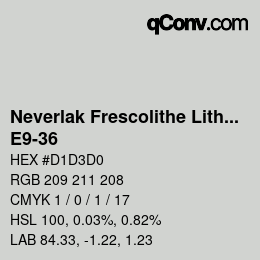 Code couleur: Neverlak Frescolithe Lithox Putop - E9-36 | qconv.com