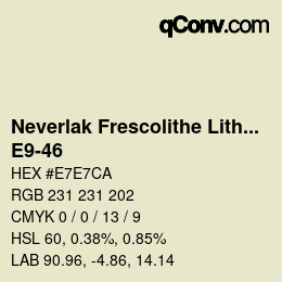 Código de color: Neverlak Frescolithe Lithox Putop - E9-46 | qconv.com