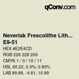 Farbcode: Neverlak Frescolithe Lithox Putop - E9-51 | qconv.com