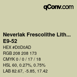 Code couleur: Neverlak Frescolithe Lithox Putop - E9-52 | qconv.com