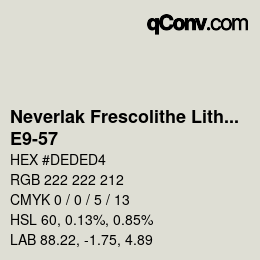 Color code: Neverlak Frescolithe Lithox Putop - E9-57 | qconv.com