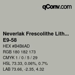 Color code: Neverlak Frescolithe Lithox Putop - E9-58 | qconv.com