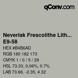 Code couleur: Neverlak Frescolithe Lithox Putop - E9-58 | qconv.com