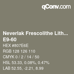 Color code: Neverlak Frescolithe Lithox Putop - E9-60 | qconv.com