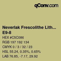 Código de color: Neverlak Frescolithe Lithox Putop - E9-8 | qconv.com