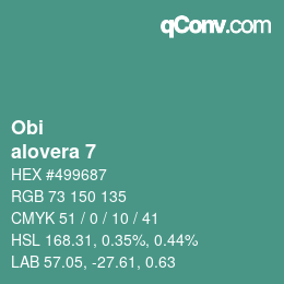 Farbcode: Obi - alovera 7 | qconv.com