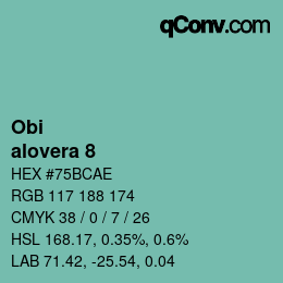 Color code: Obi - alovera 8 | qconv.com