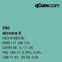 カラーコード: Obi - alovera 8 | qconv.com