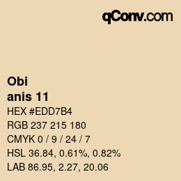 Color code: Obi - anis 11 | qconv.com