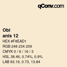 Color code: Obi - anis 12 | qconv.com